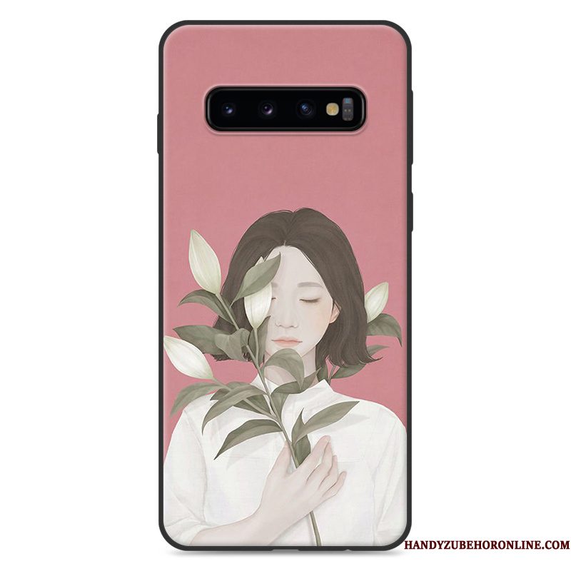 Hoesje Samsung Galaxy S10 Zakken Hangertelefoon, Hoes Samsung Galaxy S10 Groen Mini