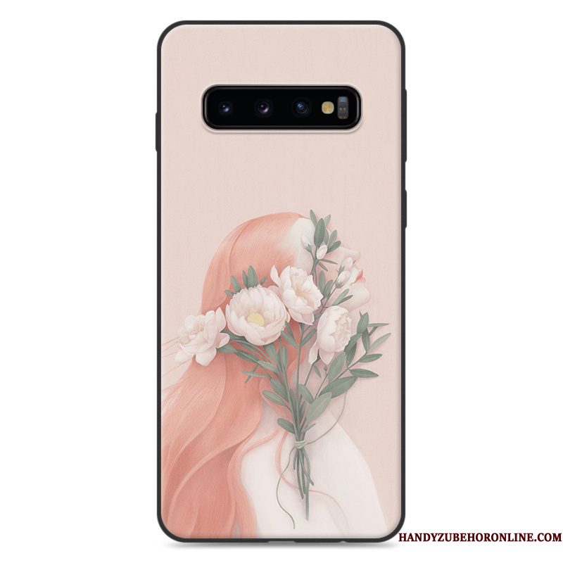 Hoesje Samsung Galaxy S10 Zakken Hangertelefoon, Hoes Samsung Galaxy S10 Groen Mini