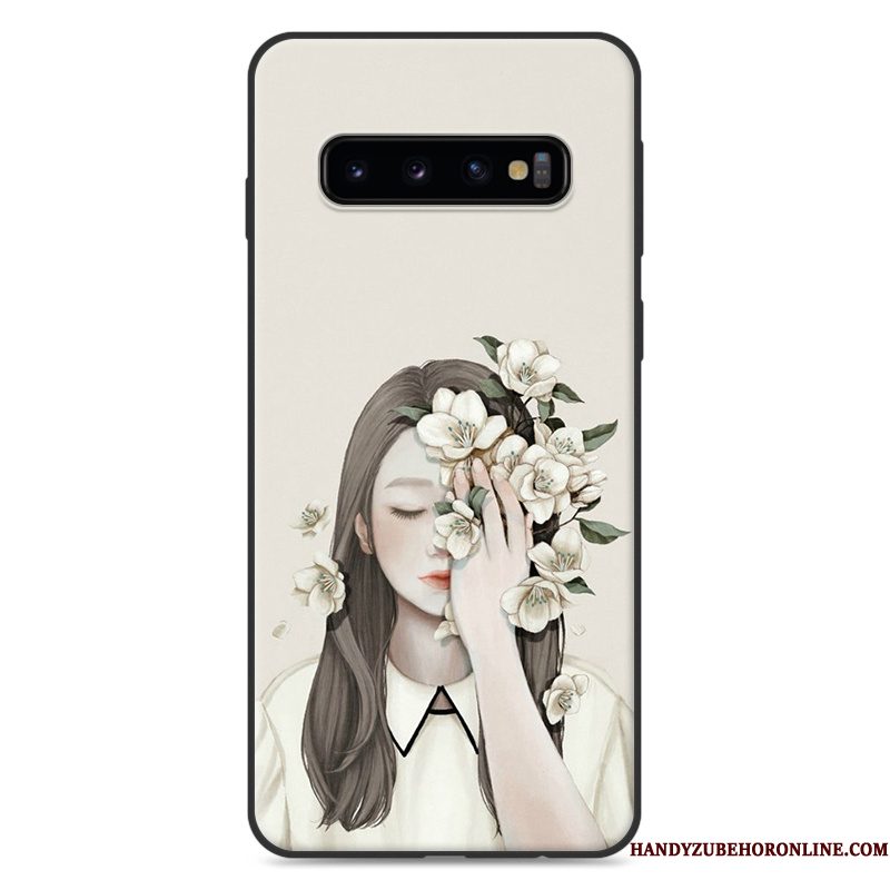 Hoesje Samsung Galaxy S10 Zakken Hangertelefoon, Hoes Samsung Galaxy S10 Groen Mini