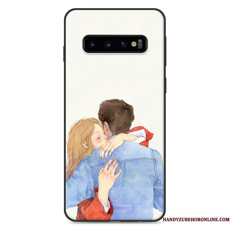 Hoesje Samsung Galaxy S10 Zakken Hangertelefoon, Hoes Samsung Galaxy S10 Groen Mini