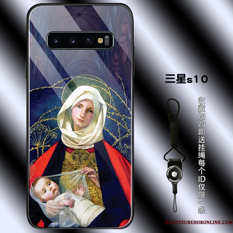 Hoesje Samsung Galaxy S10 Zakken Kunst Persoonlijk, Hoes Samsung Galaxy S10 Siliconen Eenvoudige Anti-fall