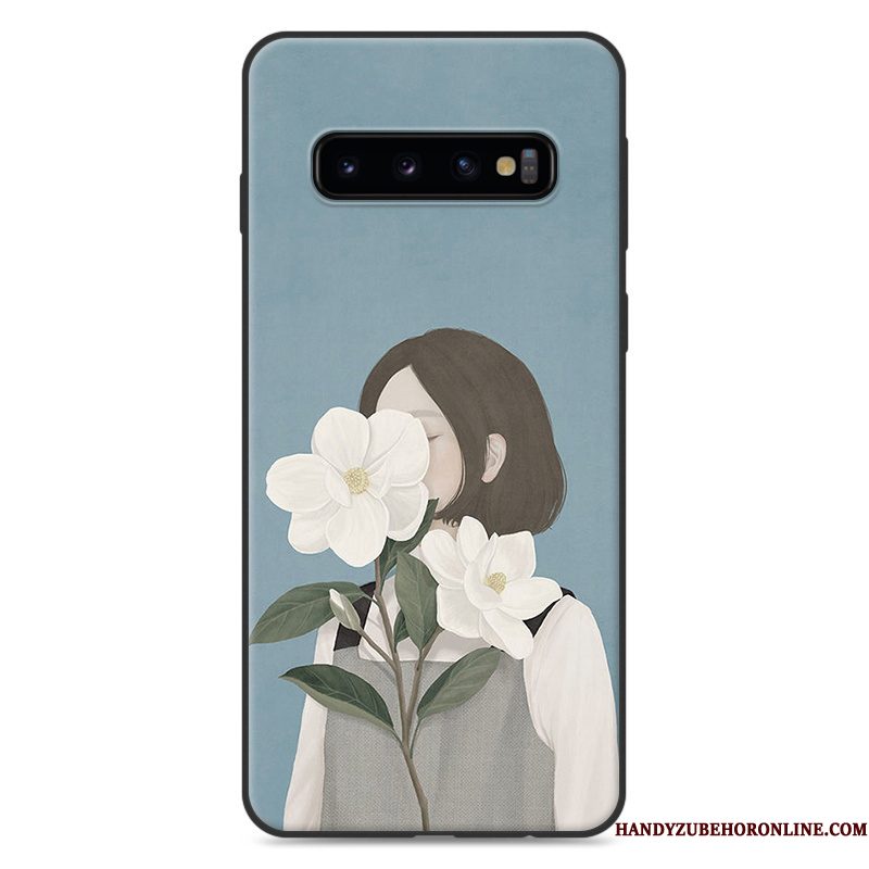 Hoesje Samsung Galaxy S10+ Zakken Kunst Vers, Hoes Samsung Galaxy S10+ Siliconen Minitelefoon