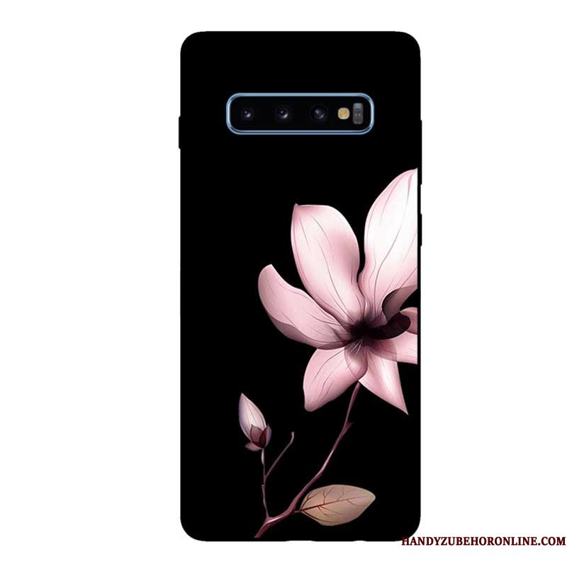 Hoesje Samsung Galaxy S10 Zakken Schrobben Zwart, Hoes Samsung Galaxy S10 Zacht Telefoon Pas