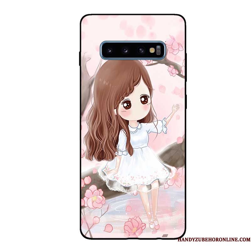 Hoesje Samsung Galaxy S10 Zakken Schrobben Zwart, Hoes Samsung Galaxy S10 Zacht Telefoon Pas