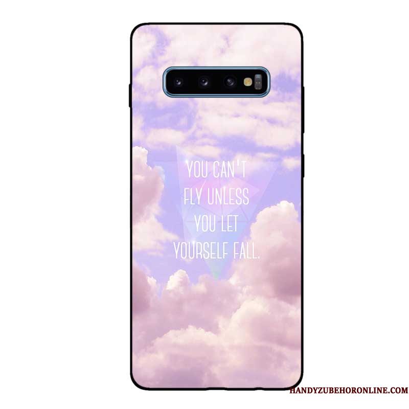 Hoesje Samsung Galaxy S10 Zakken Schrobben Zwart, Hoes Samsung Galaxy S10 Zacht Telefoon Pas