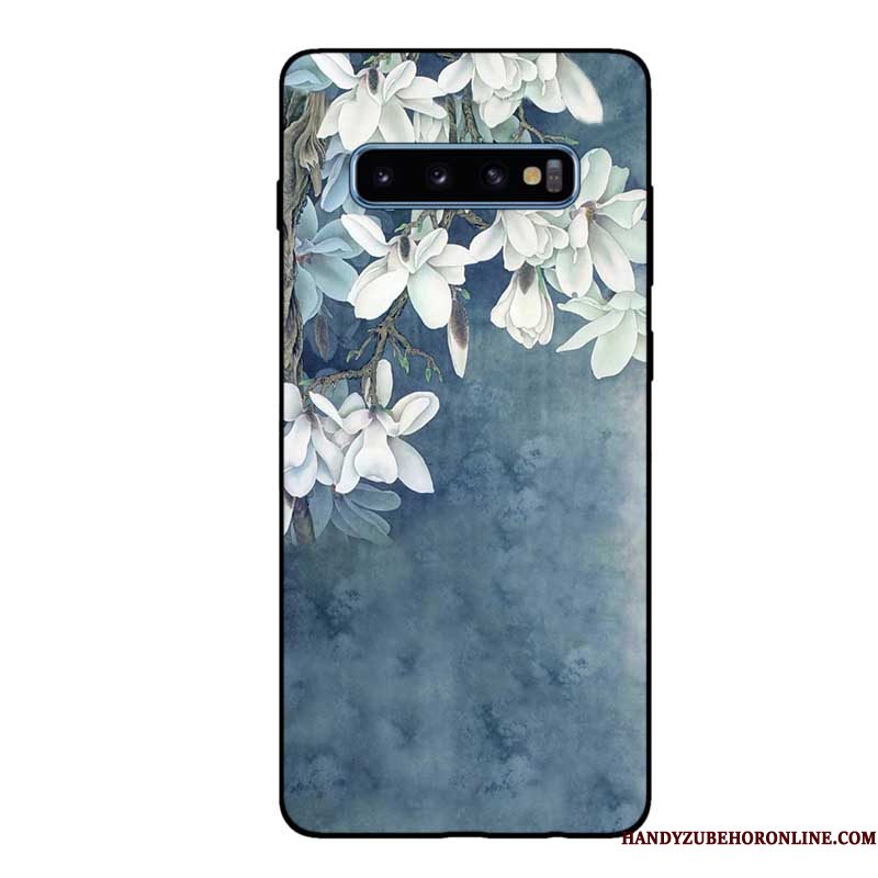 Hoesje Samsung Galaxy S10 Zakken Schrobben Zwart, Hoes Samsung Galaxy S10 Zacht Telefoon Pas