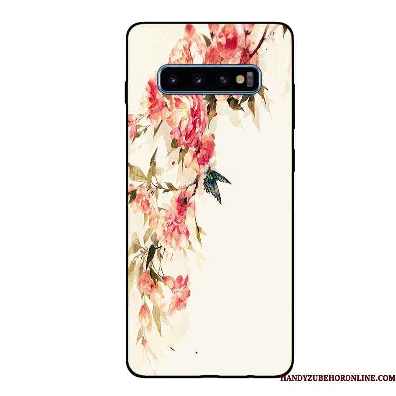 Hoesje Samsung Galaxy S10 Zakken Schrobben Zwart, Hoes Samsung Galaxy S10 Zacht Telefoon Pas