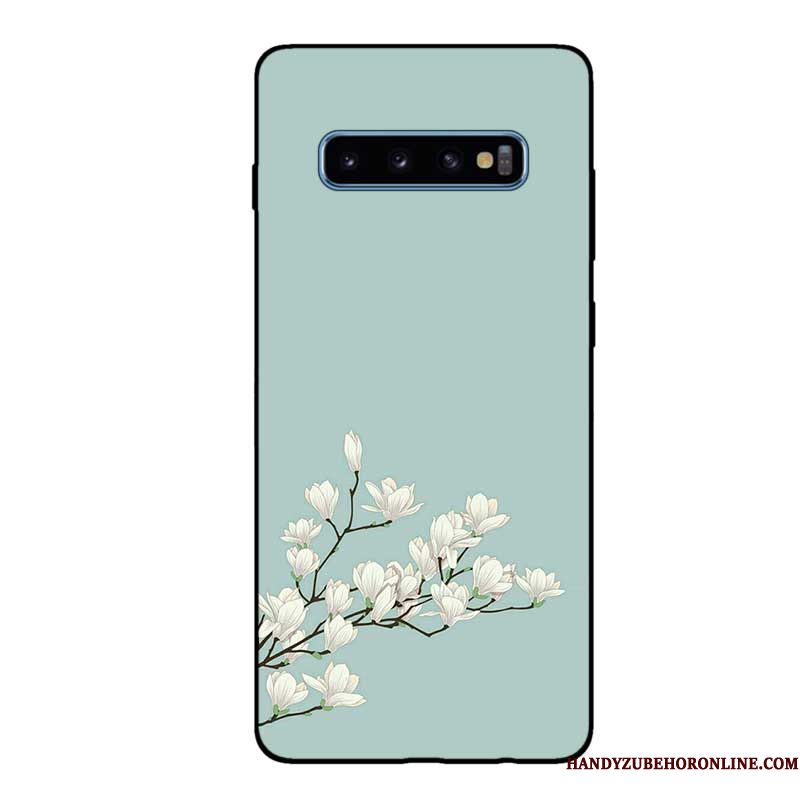 Hoesje Samsung Galaxy S10 Zakken Schrobben Zwart, Hoes Samsung Galaxy S10 Zacht Telefoon Pas