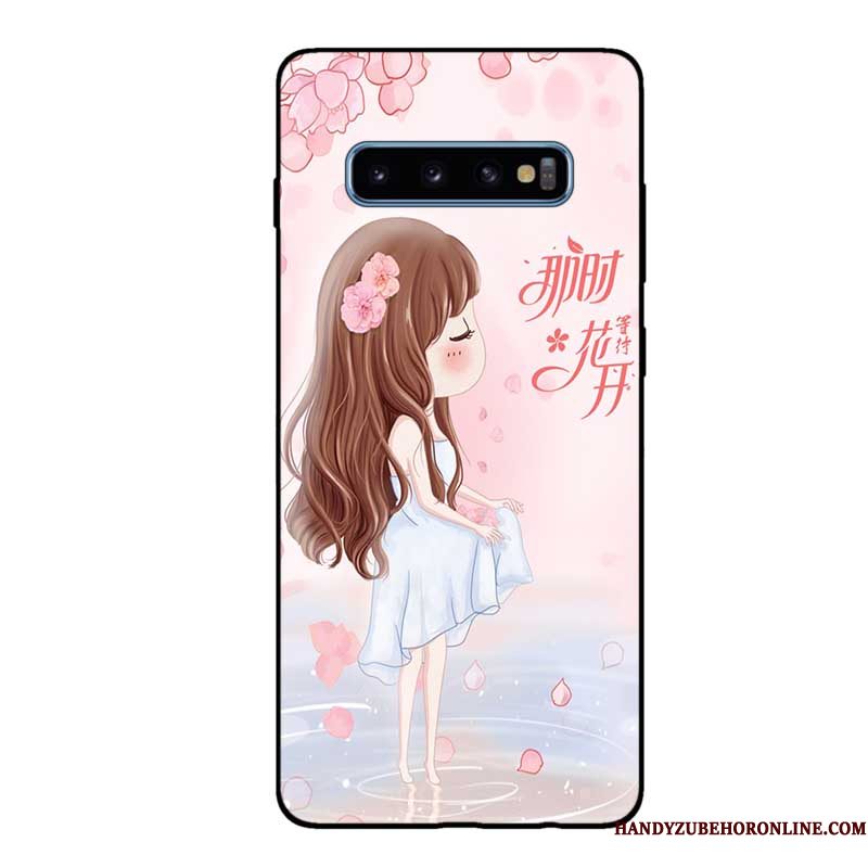 Hoesje Samsung Galaxy S10 Zakken Schrobben Zwart, Hoes Samsung Galaxy S10 Zacht Telefoon Pas