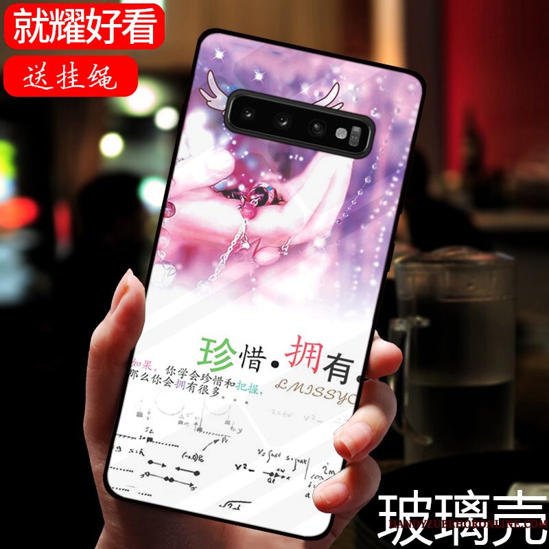 Hoesje Samsung Galaxy S10 Zakken Telefoon Patroon, Hoes Samsung Galaxy S10 Groen Vers