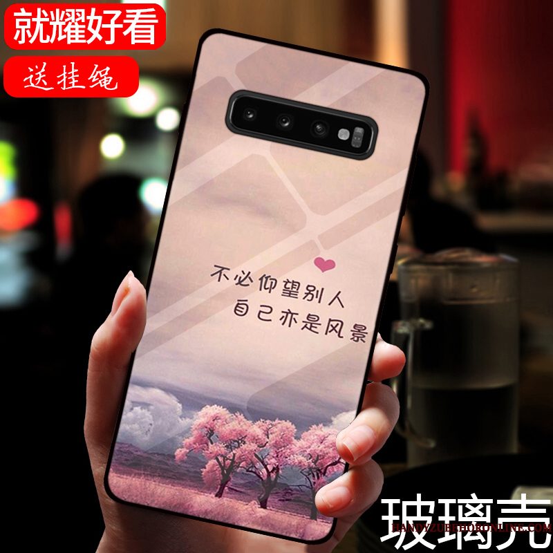 Hoesje Samsung Galaxy S10 Zakken Telefoon Patroon, Hoes Samsung Galaxy S10 Groen Vers