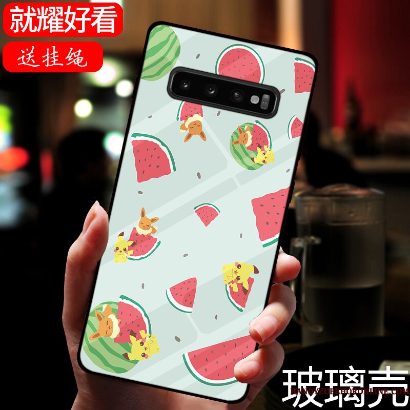 Hoesje Samsung Galaxy S10 Zakken Telefoon Patroon, Hoes Samsung Galaxy S10 Groen Vers