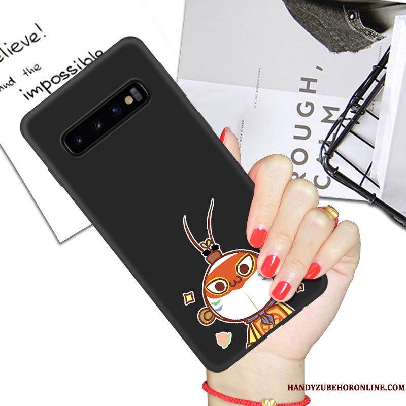 Hoesje Samsung Galaxy S10+ Zakken Trend Anti-fall, Hoes Samsung Galaxy S10+ Scheppend Net Redtelefoon