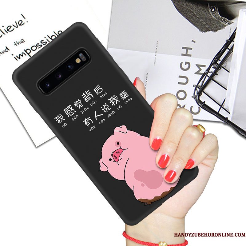 Hoesje Samsung Galaxy S10+ Zakken Trend Anti-fall, Hoes Samsung Galaxy S10+ Scheppend Net Redtelefoon