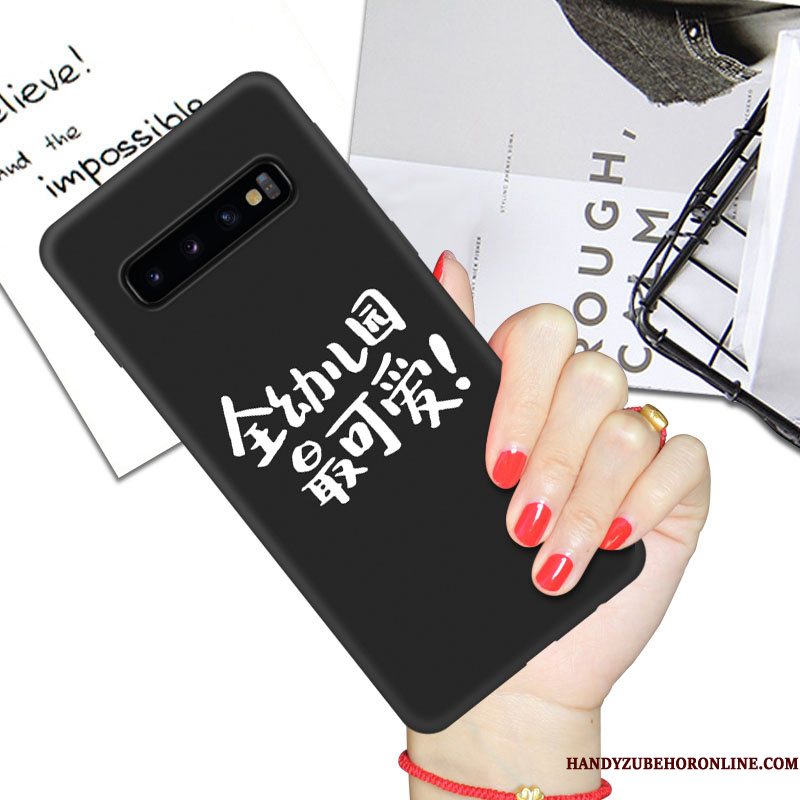 Hoesje Samsung Galaxy S10+ Zakken Trend Anti-fall, Hoes Samsung Galaxy S10+ Scheppend Net Redtelefoon