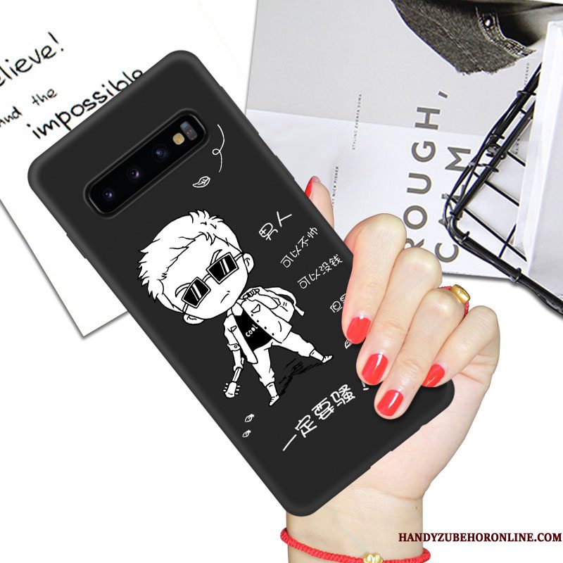 Hoesje Samsung Galaxy S10+ Zakken Trend Anti-fall, Hoes Samsung Galaxy S10+ Scheppend Net Redtelefoon