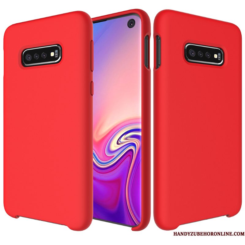 Hoesje Samsung Galaxy S10 Zakken Trend Anti-fall, Hoes Samsung Galaxy S10 Scheppend Persoonlijk Groen