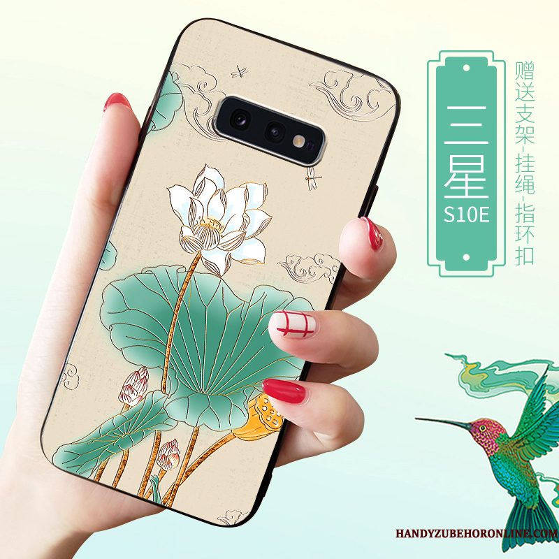Hoesje Samsung Galaxy S10e Bescherming Blauw Pas, Hoes Samsung Galaxy S10e Zacht Trendy Merk High End