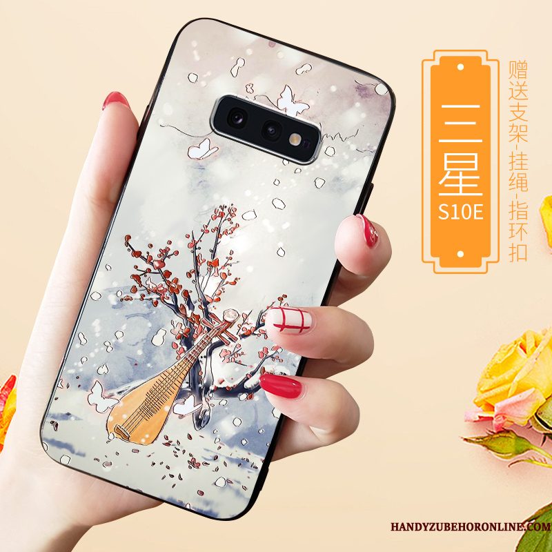 Hoesje Samsung Galaxy S10e Bescherming Blauw Pas, Hoes Samsung Galaxy S10e Zacht Trendy Merk High End