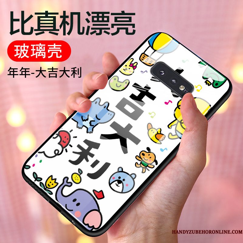 Hoesje Samsung Galaxy S10e Bescherming Lovers Glas, Hoes Samsung Galaxy S10e Zakken Persoonlijk Anti-fall