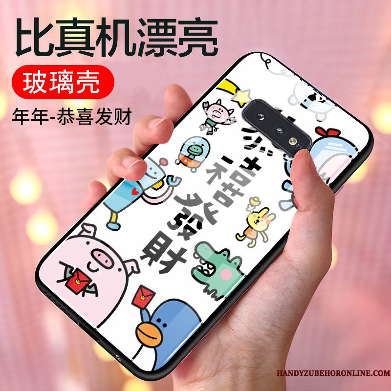 Hoesje Samsung Galaxy S10e Bescherming Lovers Glas, Hoes Samsung Galaxy S10e Zakken Persoonlijk Anti-fall