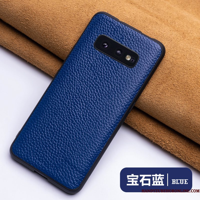 Hoesje Samsung Galaxy S10e Bescherming Telefoon Blauw, Hoes Samsung Galaxy S10e Zakken High End Anti-fall