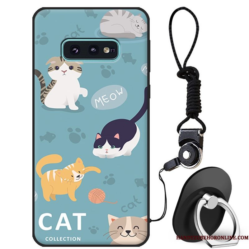 Hoesje Samsung Galaxy S10e Bescherming Wit Anti-fall, Hoes Samsung Galaxy S10e Spotprent Telefoon Mooie