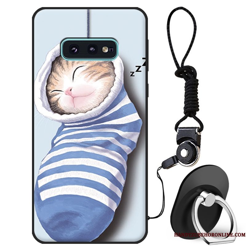 Hoesje Samsung Galaxy S10e Bescherming Wit Anti-fall, Hoes Samsung Galaxy S10e Spotprent Telefoon Mooie