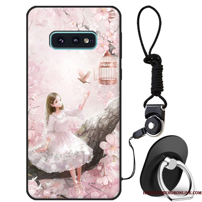 Hoesje Samsung Galaxy S10e Bescherming Wit Anti-fall, Hoes Samsung Galaxy S10e Spotprent Telefoon Mooie