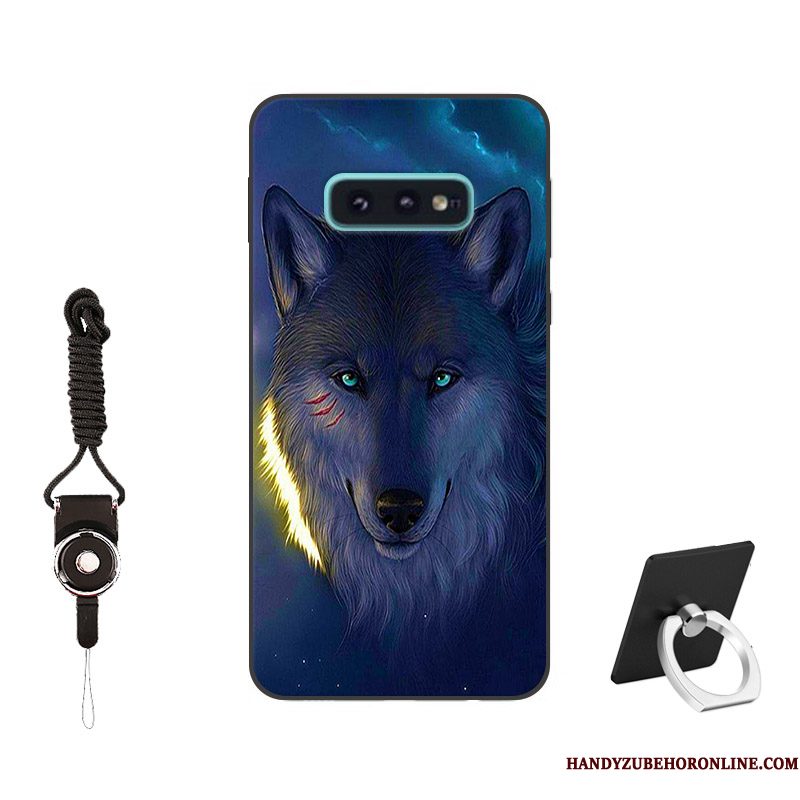 Hoesje Samsung Galaxy S10e Geschilderd Pas Blauw, Hoes Samsung Galaxy S10e Zacht Trendtelefoon