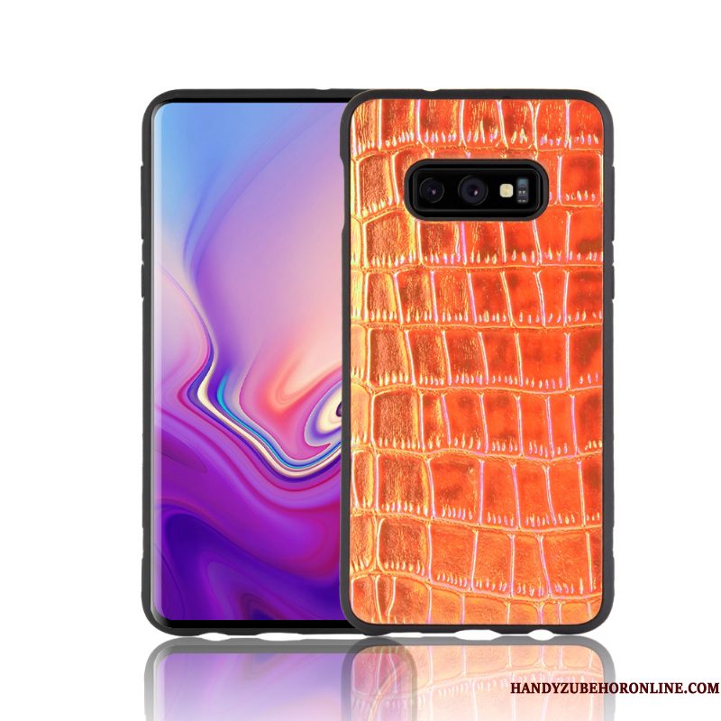 Hoesje Samsung Galaxy S10e Scheppend Geel Kleur, Hoes Samsung Galaxy S10e Zacht Oranjetelefoon