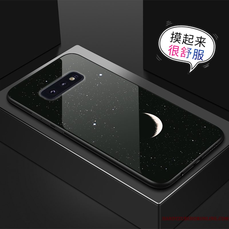 Hoesje Samsung Galaxy S10e Scheppend Groen Glas, Hoes Samsung Galaxy S10e Anti-falltelefoon