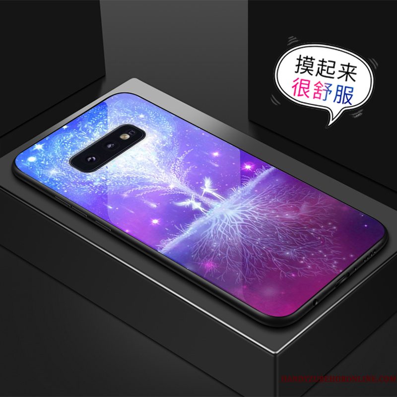 Hoesje Samsung Galaxy S10e Scheppend Groen Glas, Hoes Samsung Galaxy S10e Anti-falltelefoon