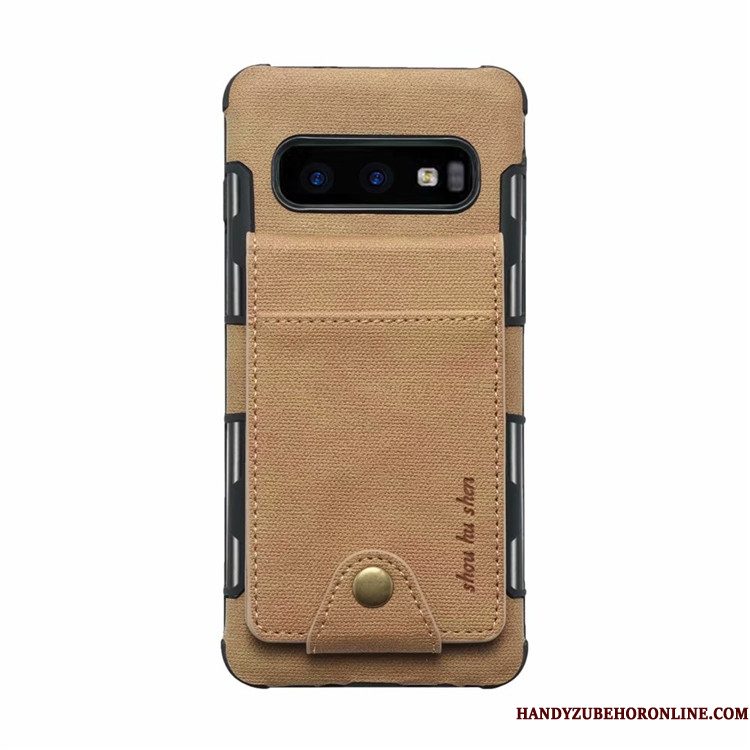 Hoesje Samsung Galaxy S10e Scheppend Roodtelefoon, Hoes Samsung Galaxy S10e Zakken Kaart