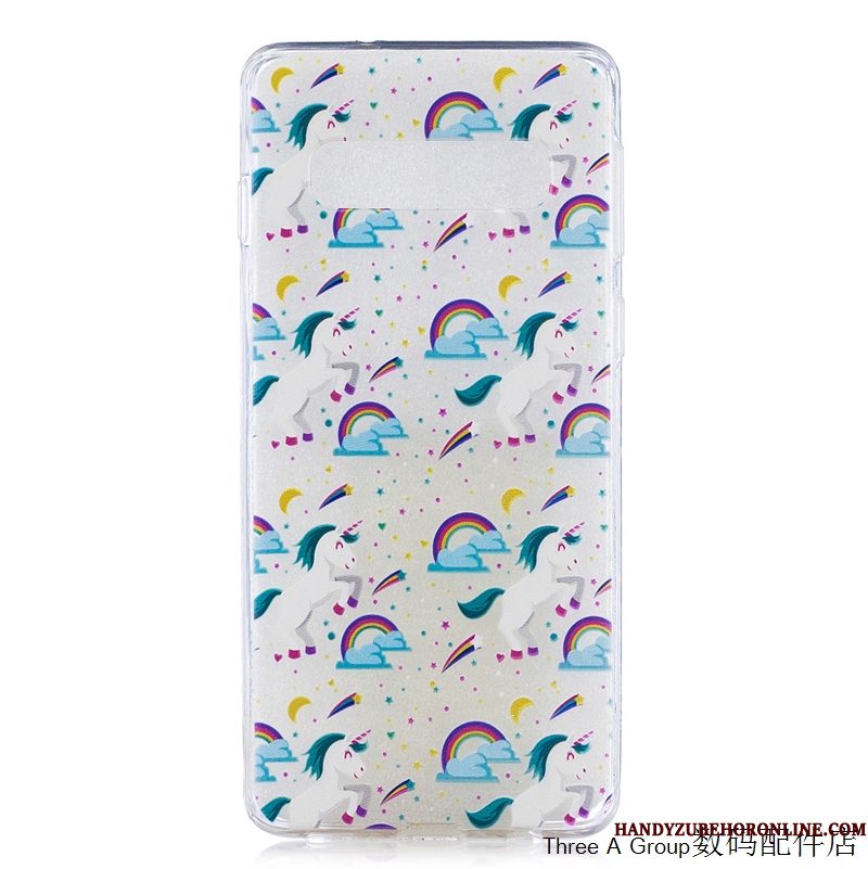 Hoesje Samsung Galaxy S10e Siliconen Groentelefoon, Hoes Samsung Galaxy S10e Bescherming Anti-fall