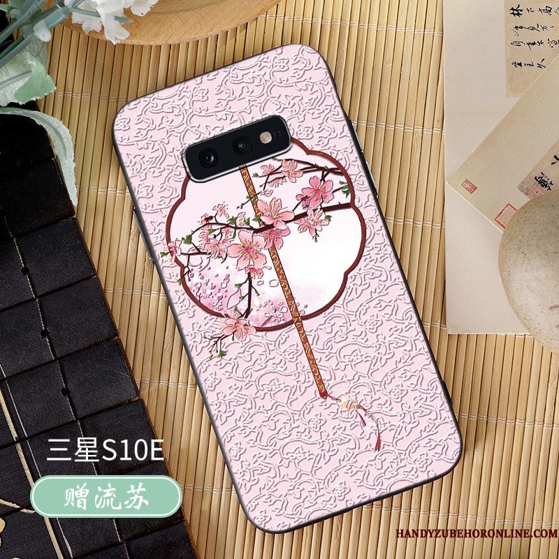 Hoesje Samsung Galaxy S10e Siliconen Groentelefoon, Hoes Samsung Galaxy S10e Zacht Trend Schrobben