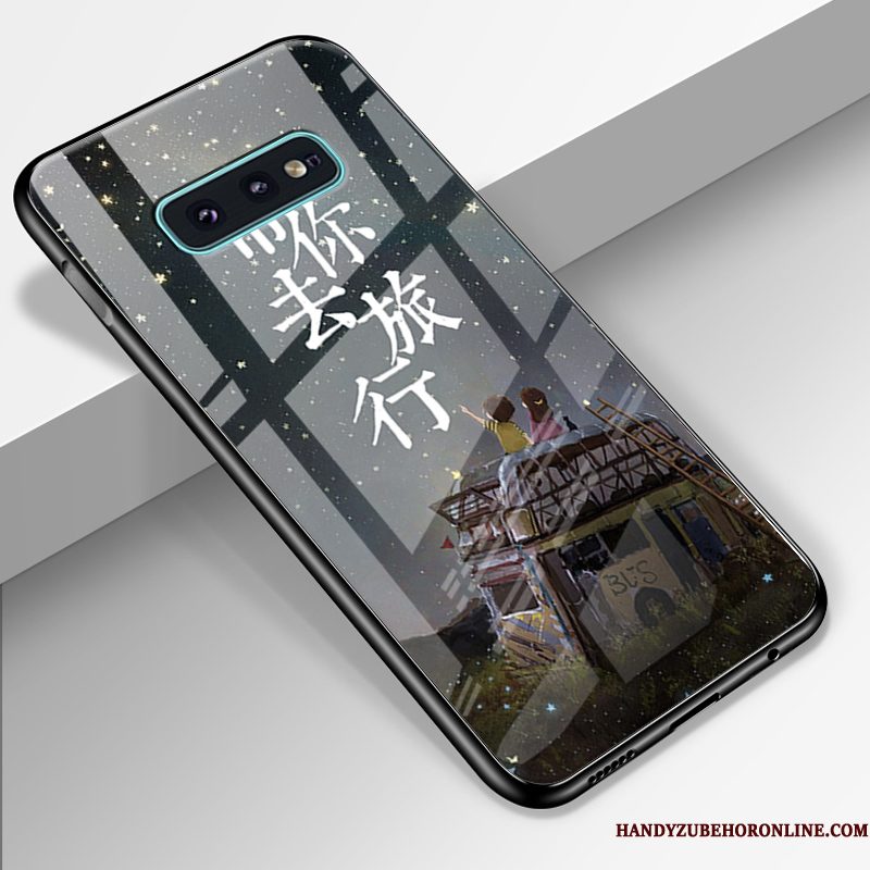 Hoesje Samsung Galaxy S10e Siliconen Hard Kunst, Hoes Samsung Galaxy S10e Bescherming Trend Anti-fall