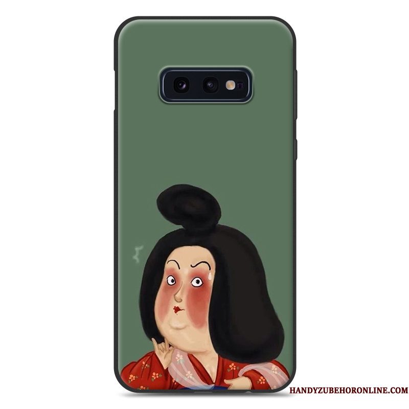 Hoesje Samsung Galaxy S10e Siliconen Lovers Hanger, Hoes Samsung Galaxy S10e Zacht Trend Persoonlijk