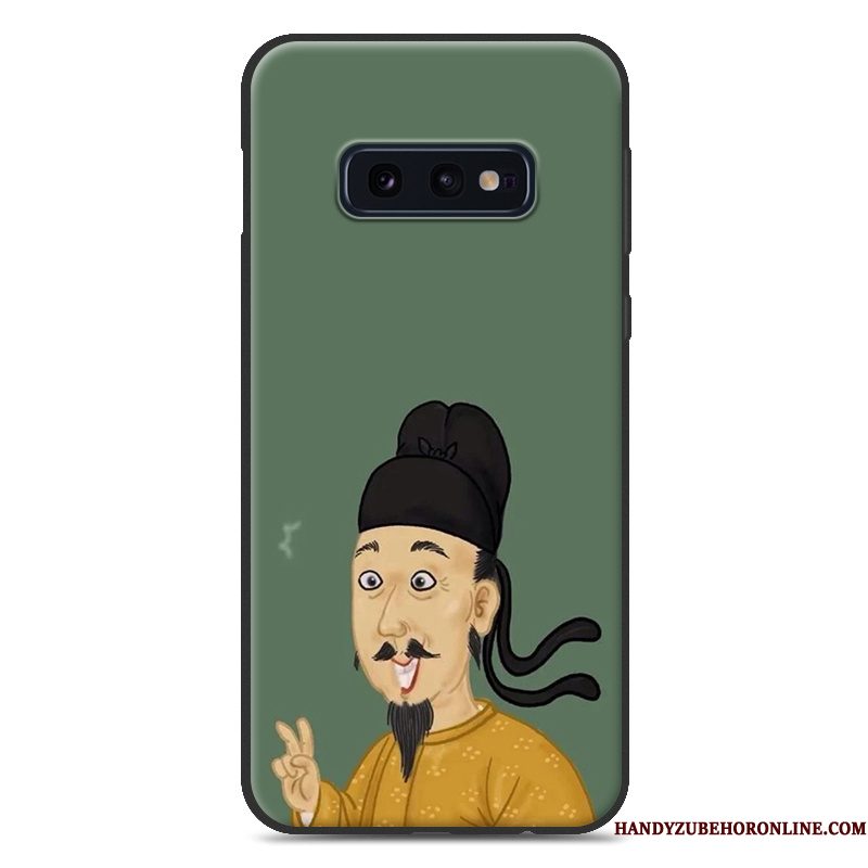 Hoesje Samsung Galaxy S10e Siliconen Lovers Hanger, Hoes Samsung Galaxy S10e Zacht Trend Persoonlijk