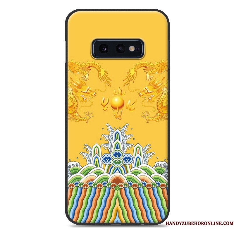 Hoesje Samsung Galaxy S10e Siliconen Lovers Hanger, Hoes Samsung Galaxy S10e Zacht Trend Persoonlijk