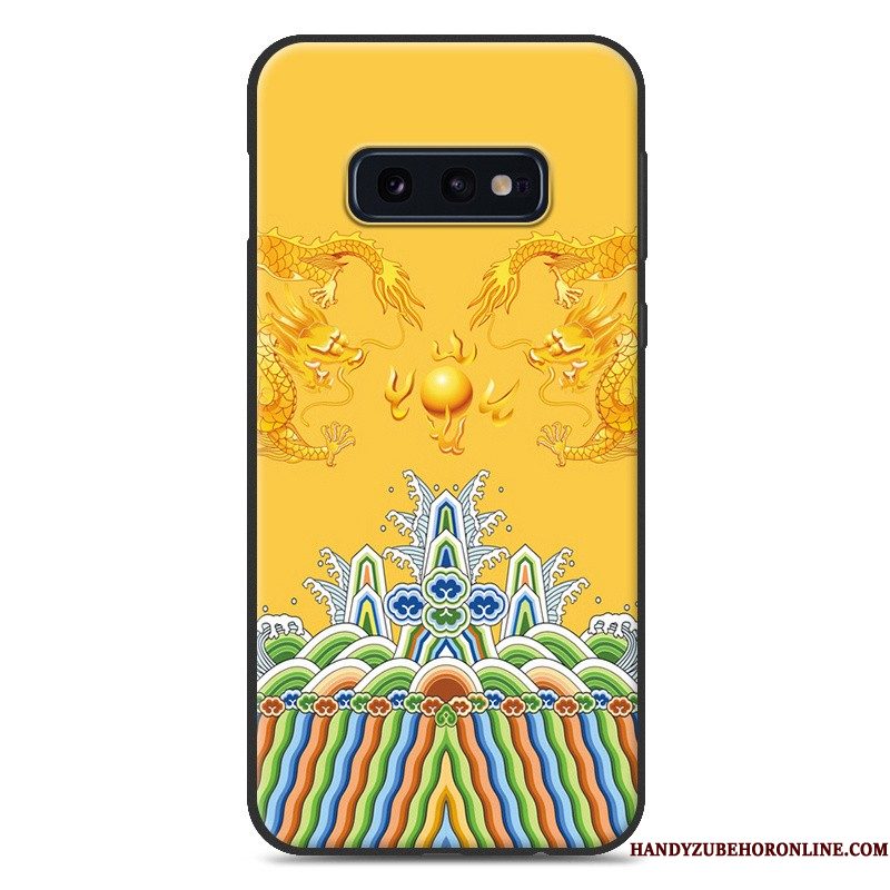 Hoesje Samsung Galaxy S10e Siliconen Lovers Hanger, Hoes Samsung Galaxy S10e Zacht Trend Persoonlijk