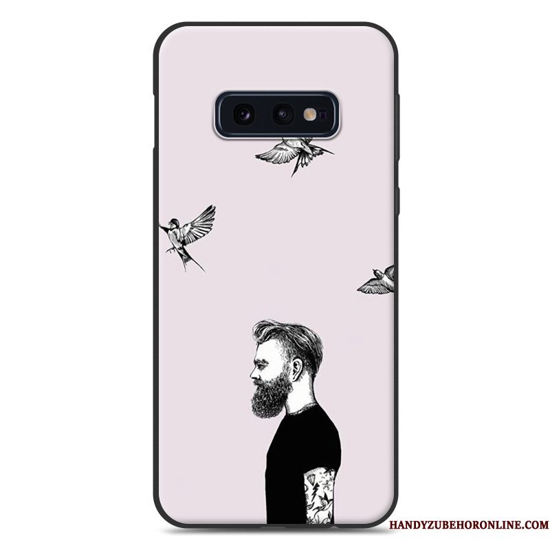 Hoesje Samsung Galaxy S10e Siliconen Lovers Hanger, Hoes Samsung Galaxy S10e Zacht Trend Persoonlijk