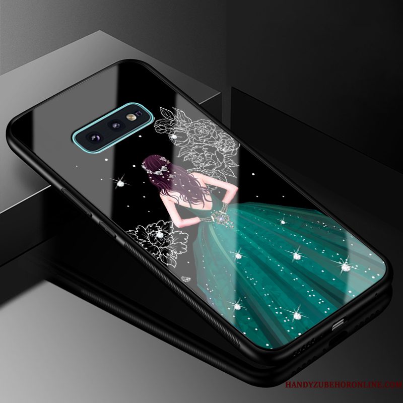 Hoesje Samsung Galaxy S10e Siliconen Roodtelefoon, Hoes Samsung Galaxy S10e Bescherming Hard Glas