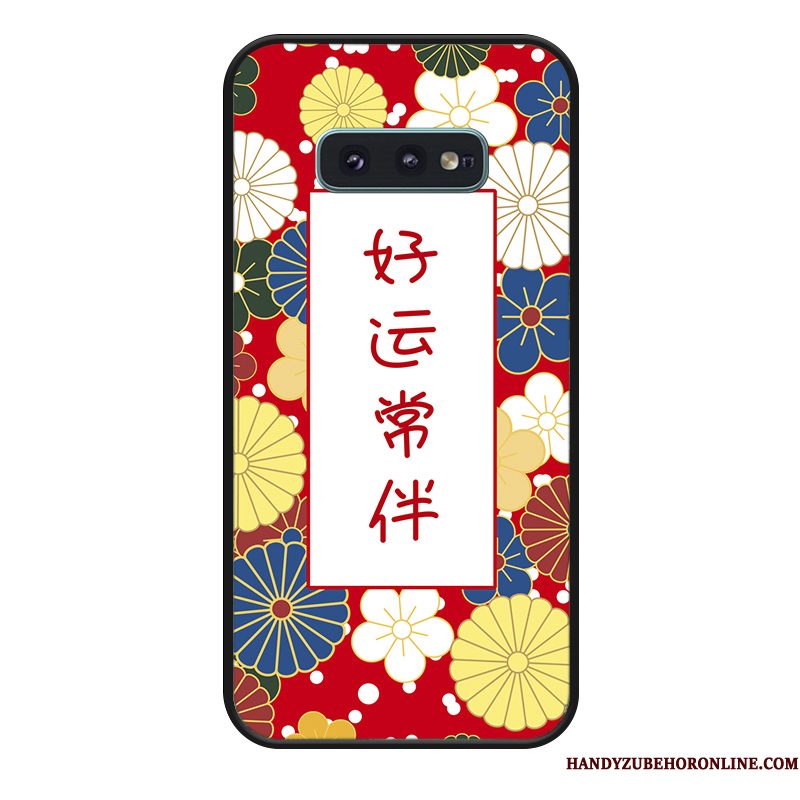 Hoesje Samsung Galaxy S10e Siliconen Telefoon Eenvoudige, Hoes Samsung Galaxy S10e Zakken Anti-fall Trendy Merk