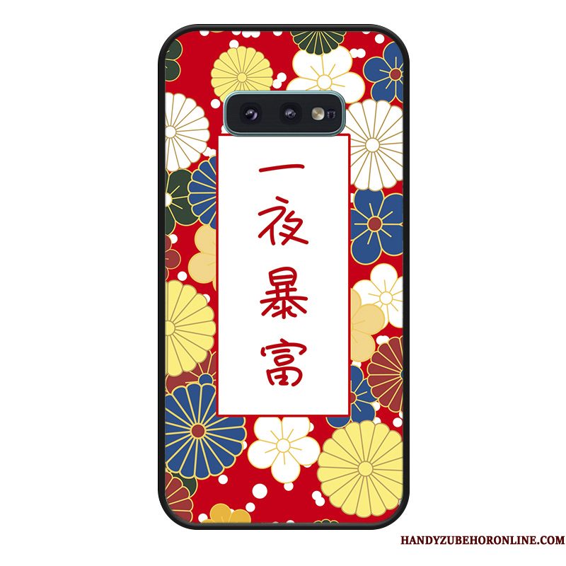 Hoesje Samsung Galaxy S10e Siliconen Telefoon Eenvoudige, Hoes Samsung Galaxy S10e Zakken Anti-fall Trendy Merk