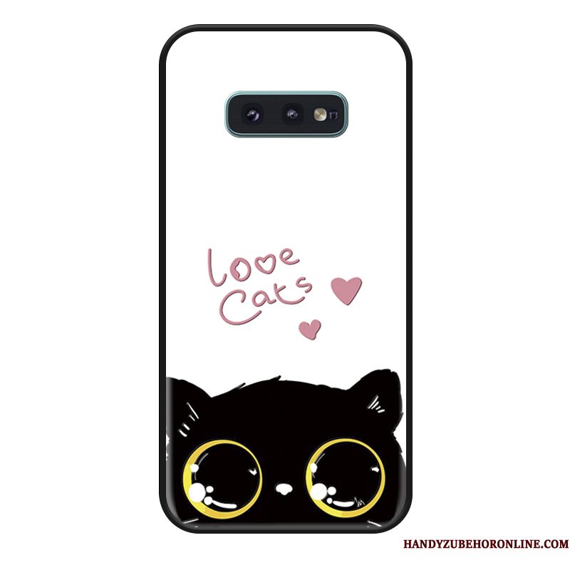 Hoesje Samsung Galaxy S10e Siliconen Telefoon Wit, Hoes Samsung Galaxy S10e Spotprent Vers Trend