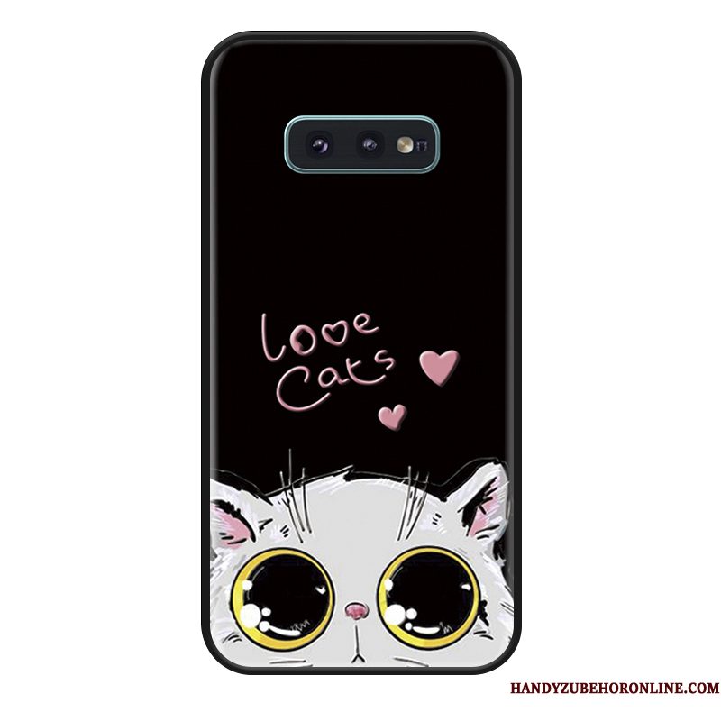 Hoesje Samsung Galaxy S10e Siliconen Telefoon Wit, Hoes Samsung Galaxy S10e Spotprent Vers Trend