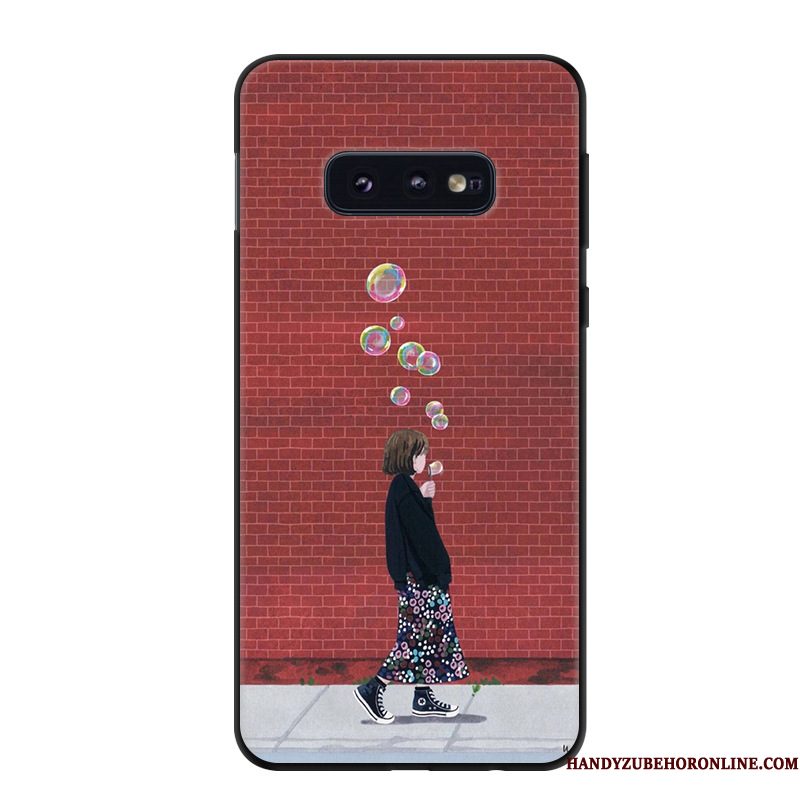 Hoesje Samsung Galaxy S10e Spotprent Groen Anti-fall, Hoes Samsung Galaxy S10e Zacht Persoonlijktelefoon