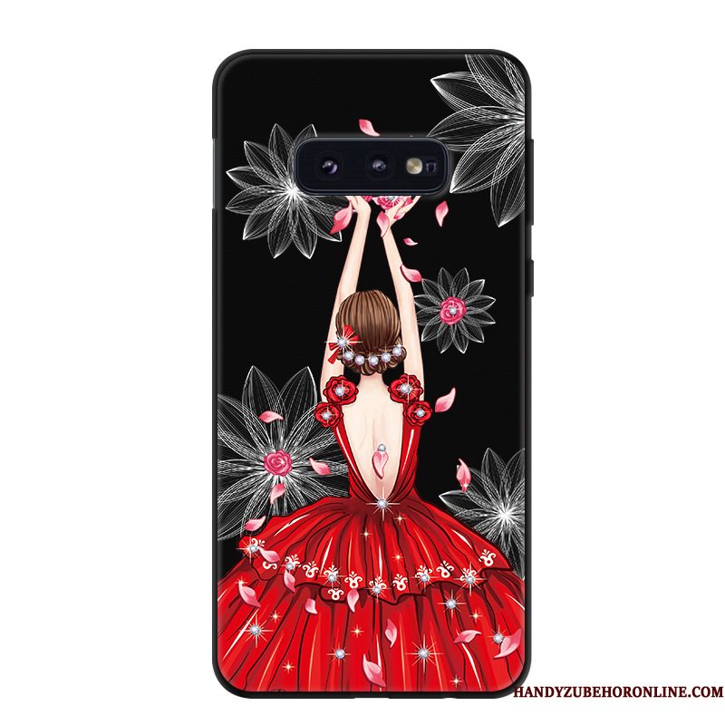 Hoesje Samsung Galaxy S10e Spotprent Groen Anti-fall, Hoes Samsung Galaxy S10e Zacht Persoonlijktelefoon