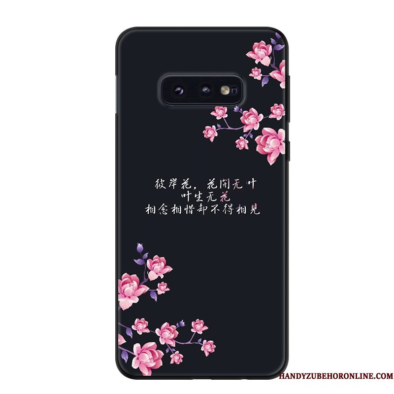 Hoesje Samsung Galaxy S10e Spotprent Trend Kunst, Hoes Samsung Galaxy S10e Bescherming Telefoon Geel